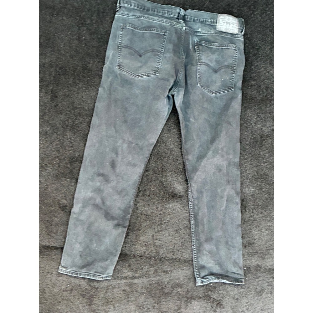 Levis 508 Regular Tapered Fit Jeans Mens 36x30 Faded Black Denim Pants